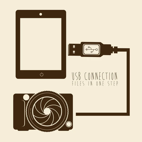 USB-aansluiting — Stockvector