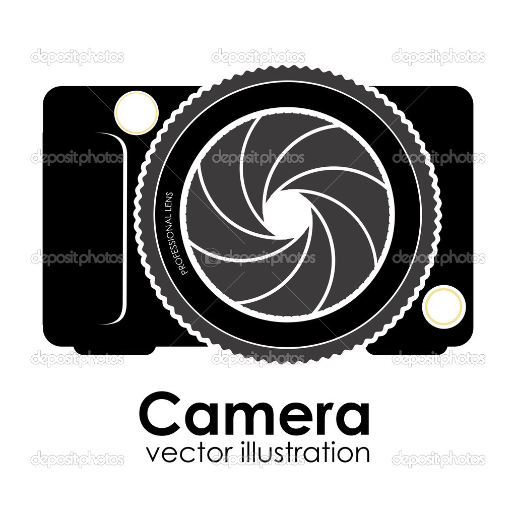 Disegno di macchina della polizia da colorare per bambini Camera design stock vector grgroupstock