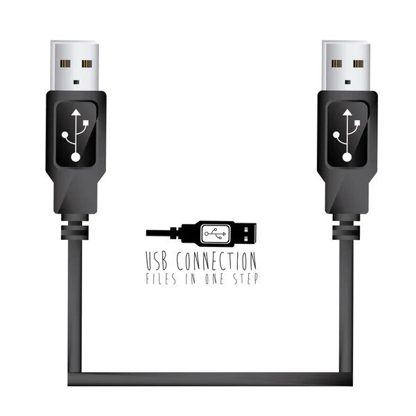 Usb connection — Stock Vector