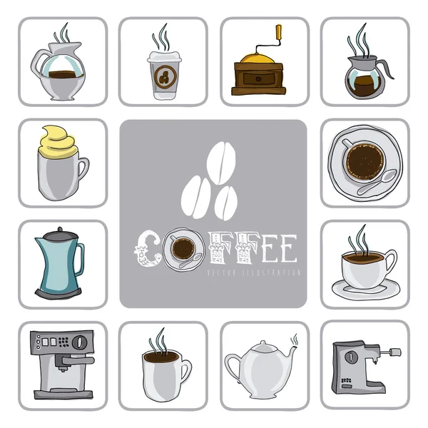 Koffie ontwerp — Stockvector