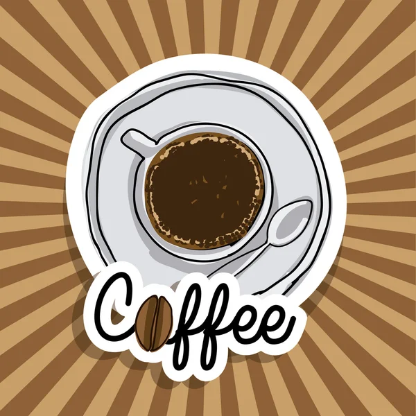 Σχεδιασμός καφέ — Διανυσματικό Αρχείο