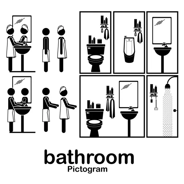 Bathroom — Stock Vector