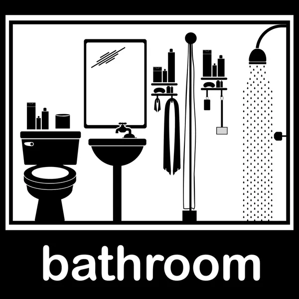 Ванная комната — стоковый вектор