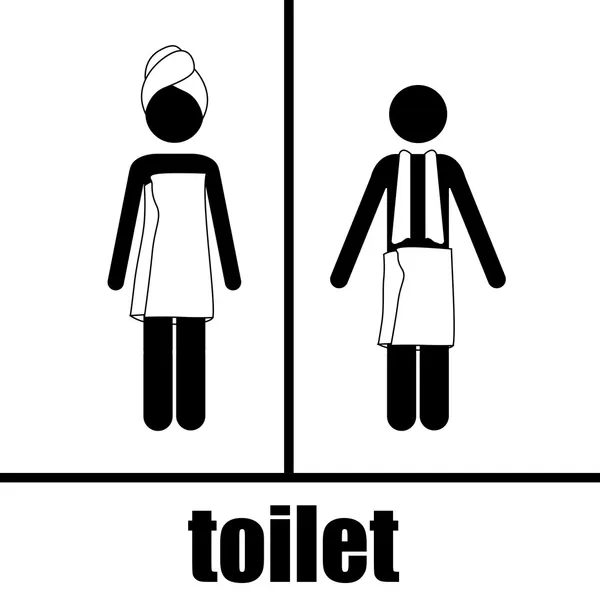 Toalett design — Stock vektor