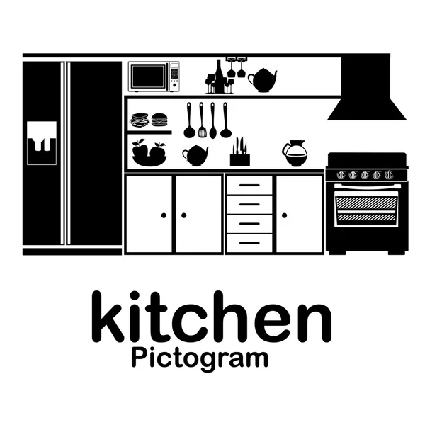 Cozinha — Vetor de Stock