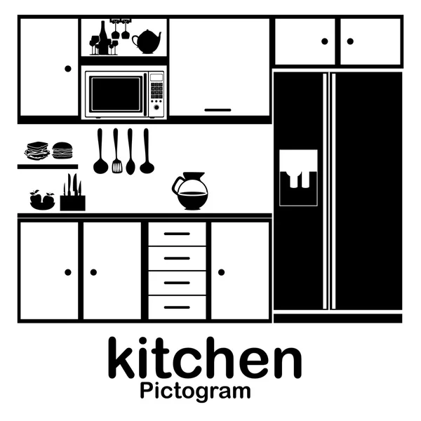 厨房 — 图库矢量图片