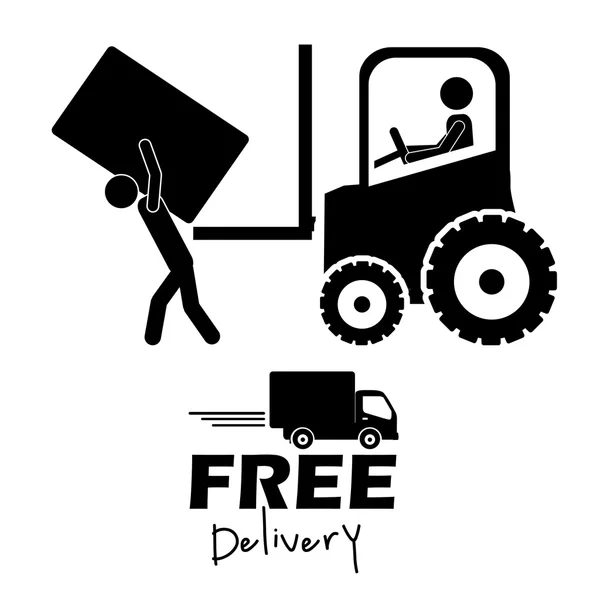 Free delivery — Stock Vector