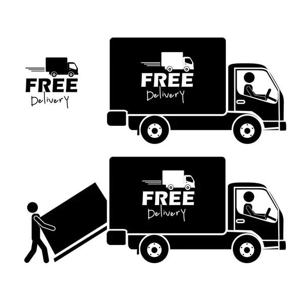 Delivery icons — Stock Vector