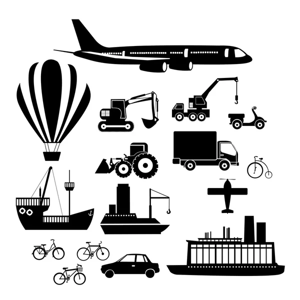 Transport icons — Stock Vector