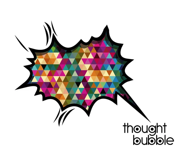 Pemikiran Bubble - Stok Vektor