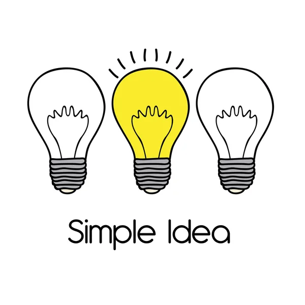 Idea simple — Vector de stock