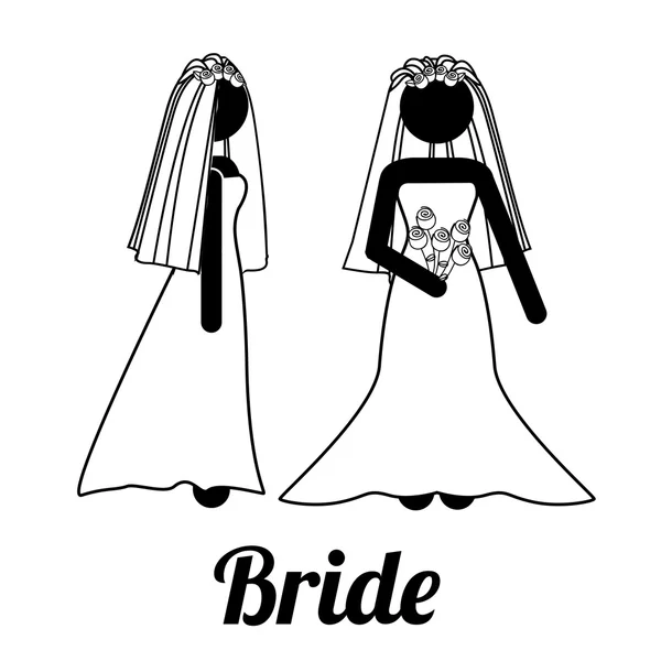 Bride design — Stock Vector