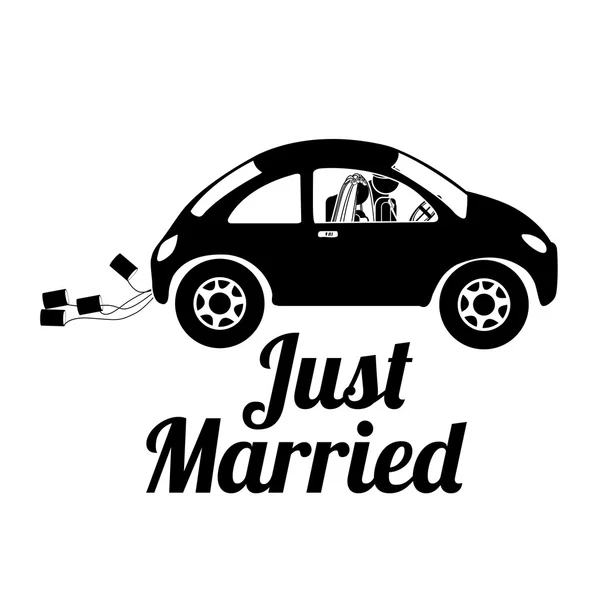 Je viens de me marier — Image vectorielle