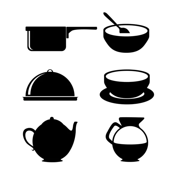 Kitchen icons — Stock Vector