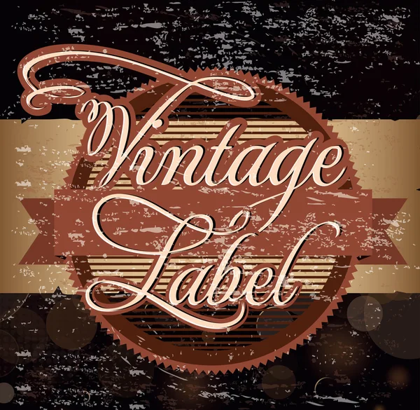 Étiquette vintage — Image vectorielle