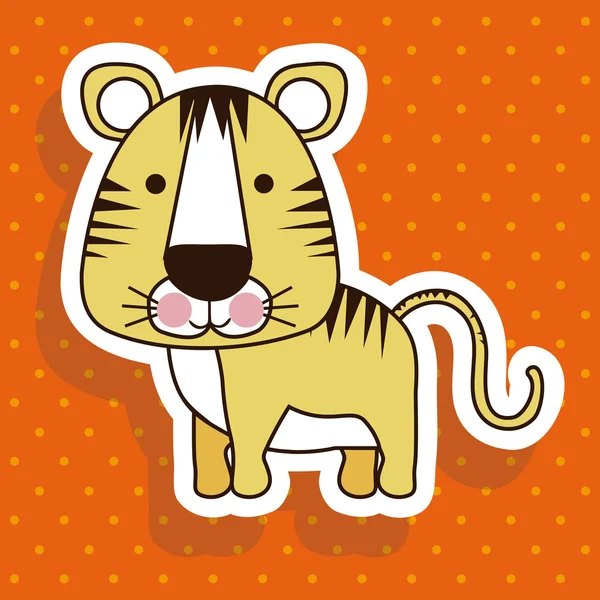 Desenho do tigre — Vetor de Stock