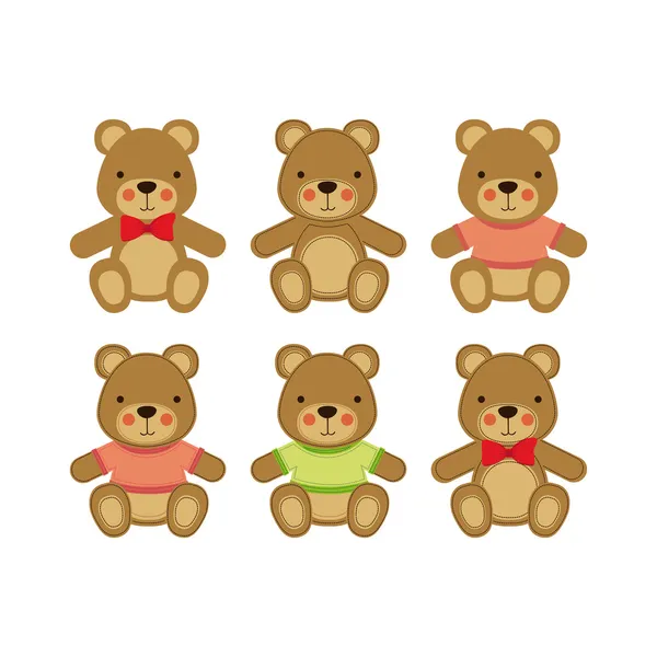 Медведи иконы — стоковый вектор