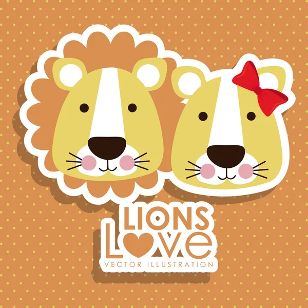 Lions design — Stock Vector