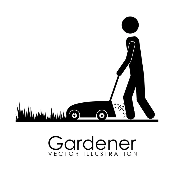 Conception du jardinier — Image vectorielle
