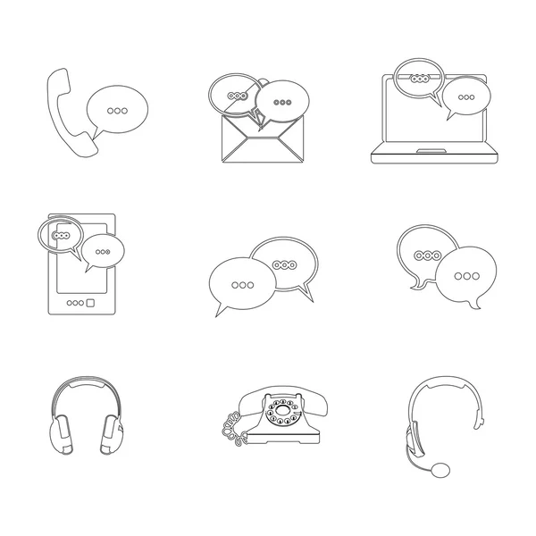 Communications icons — Stock Vector