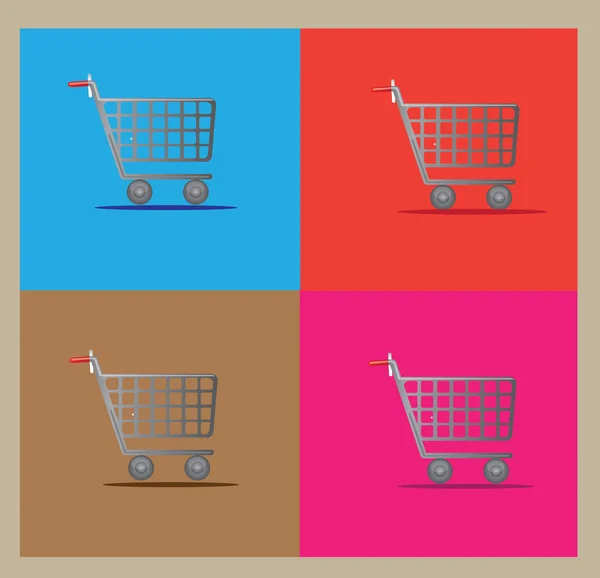 Chariots d'achat — Image vectorielle