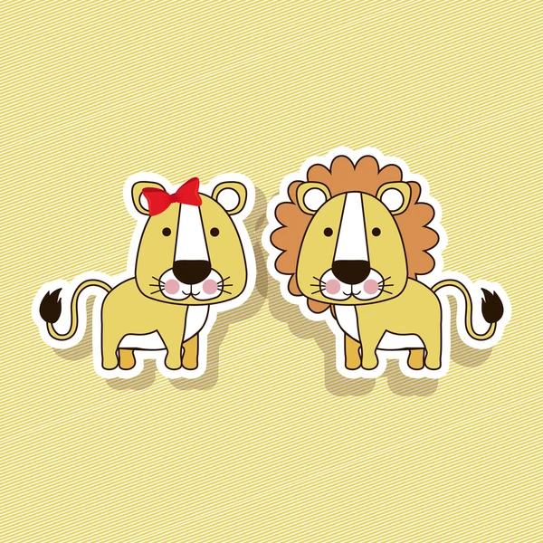 Löwendesign — Stockvektor