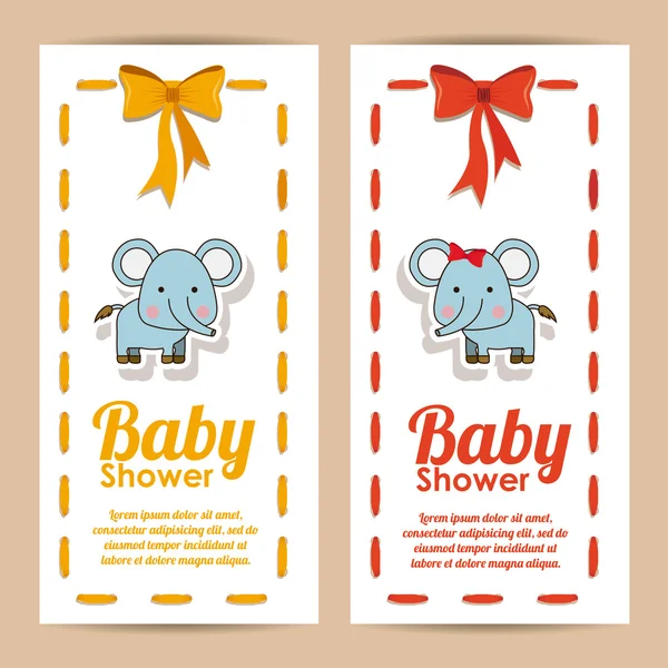 Baby douche ontwerp — Stockvector