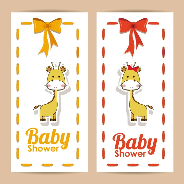 Baby douche ontwerp — Stockvector