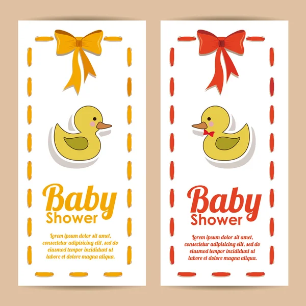 Baby douche ontwerp — Stockvector