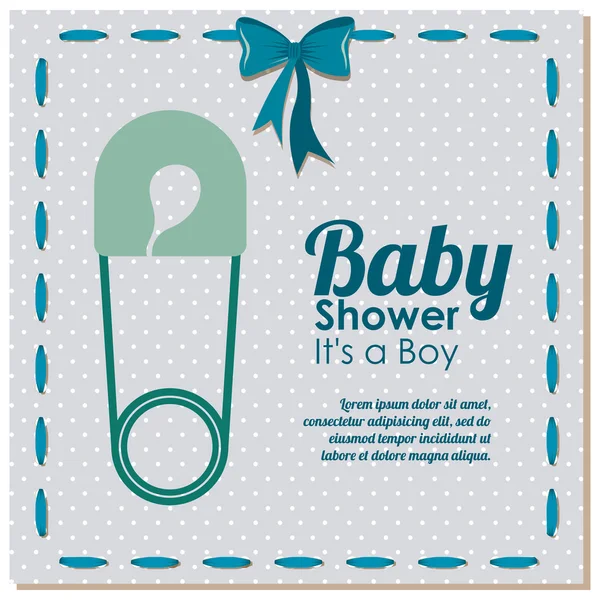 Conception de douche bébé — Image vectorielle