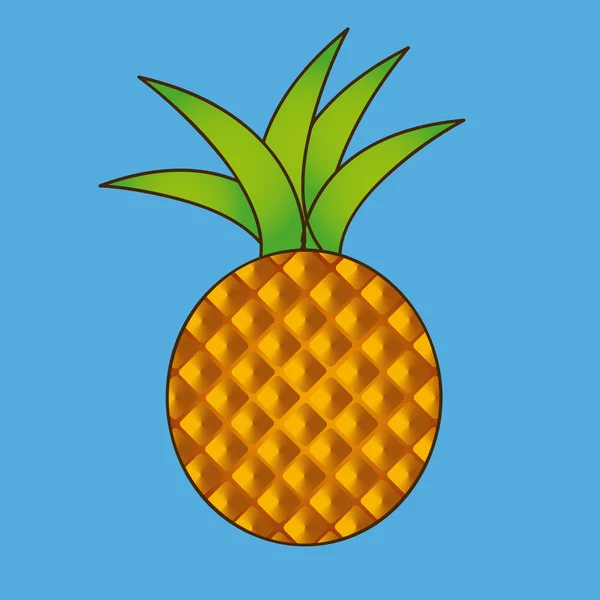 Pineapple — Stock Vector