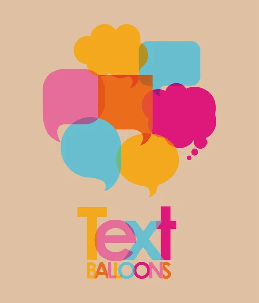 Ballons texte — Image vectorielle