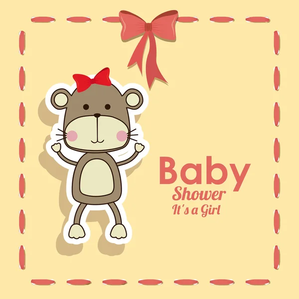 Baby shower design — Stock Vector