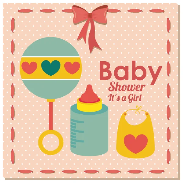 Baby douche ontwerp — Stockvector