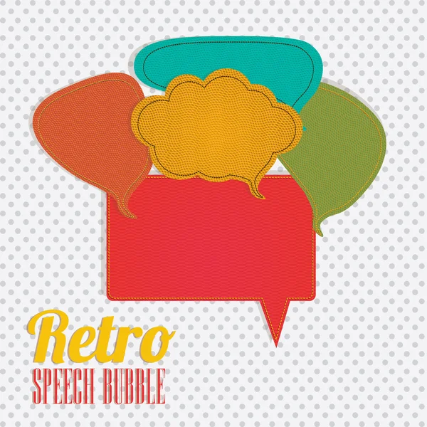 Retro bubbles — Stock Vector