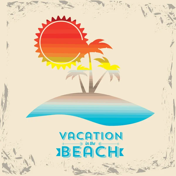 Diseño de vacaciones — Archivo Imágenes Vectoriales