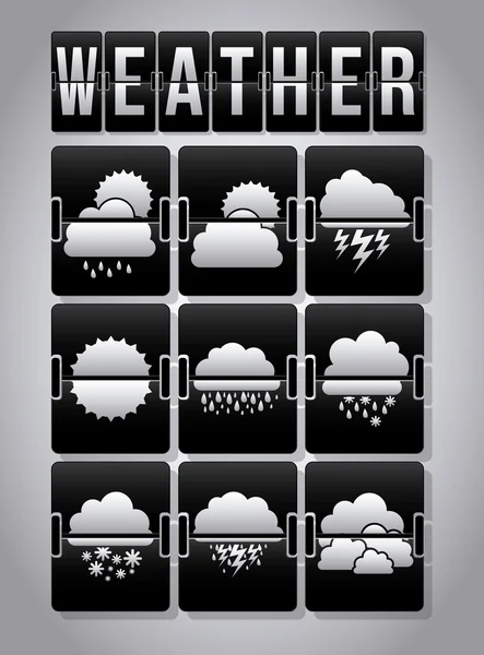 Het weer — Stockvector