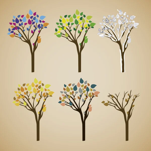 Conception des arbres — Image vectorielle
