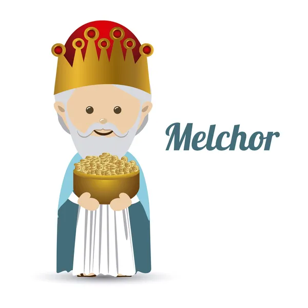 Melchior design — Stock Vector