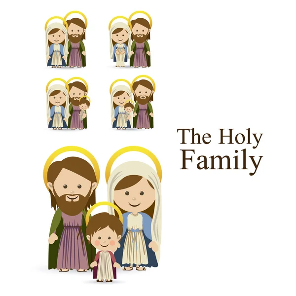 Holy family — Stock Vector