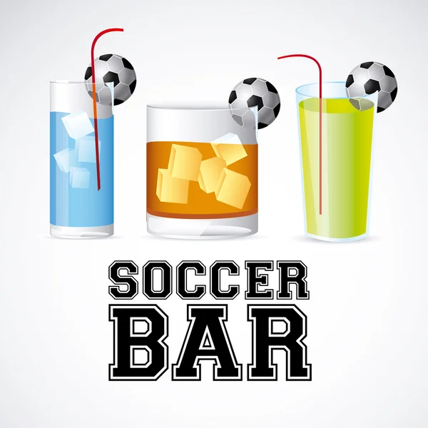 Bar de futebol — Vetor de Stock