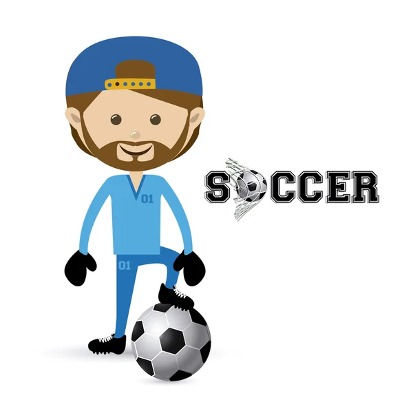 Soccer — Stock Vector