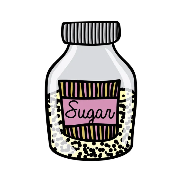 Sugar drawing — Stock Vector