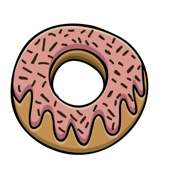 Donut drawing — Stock Vector