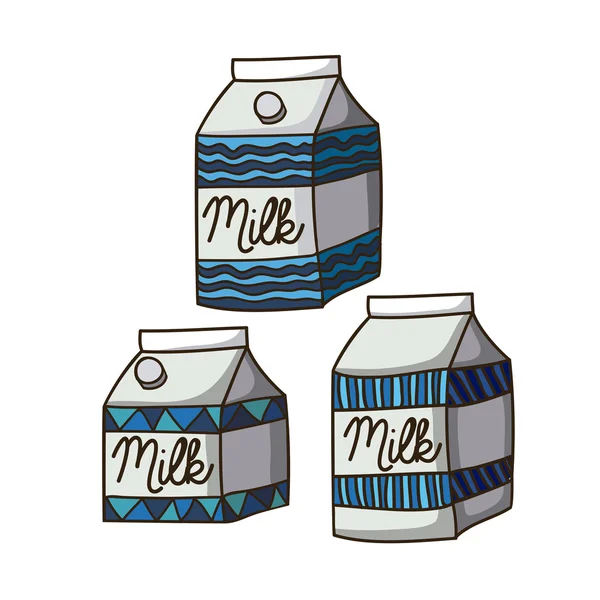 Milk drawing — Stock Vector