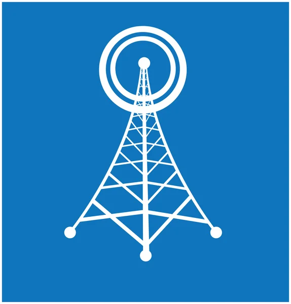 Torre con radio — Archivo Imágenes Vectoriales