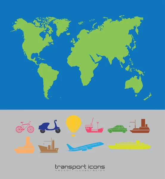 Travels icons — Stock Vector