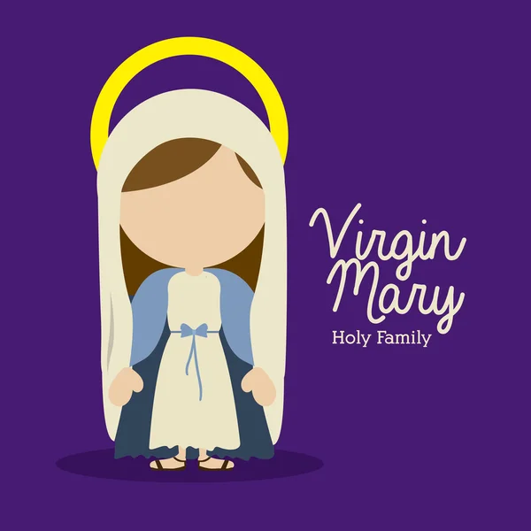 Diseño de María virgen — Vector de stock