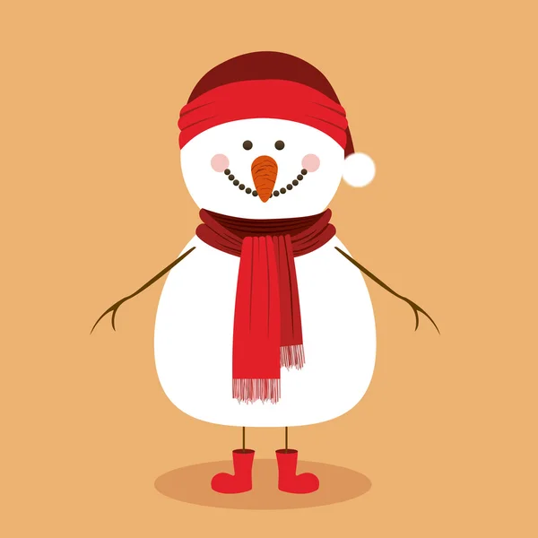 Snowman design — Stock Vector