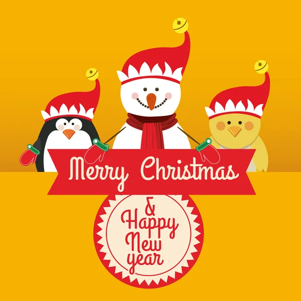 Merry christmas design — Stock Vector